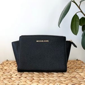 Michael Kors Selma Leather Crossbody Bag